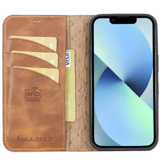 El Yapımı Deri iPhone 13 Pro Max Çıkarılabilir Cüzdanlı Kılıf – Kartlıklı, Minimalist, Hakiki Deri Telefon Cüzdanı