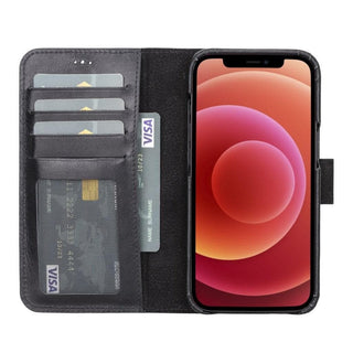 Bouletta Cep Telefonu Kılıfları Apple iPhone 13 Serisi Cüzdanlı Çıkarılabilir Tam Kaplama Deri Kılıf Premium Koruma