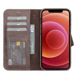 Bouletta Cep Telefonu Kılıfları Apple iPhone 13 Serisi Cüzdanlı Çıkarılabilir Tam Kaplama Deri Kılıf Premium Koruma