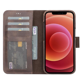 Bouletta Cep Telefonu Kılıfları Apple iPhone 13 Serisi Cüzdanlı Çıkarılabilir Tam Kaplama Deri Kılıf Premium Koruma