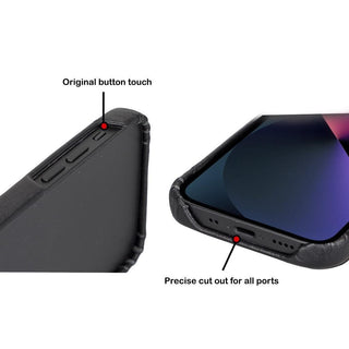 Bouletta Cep Telefonu Kılıfları Apple iPhone 13 Serisi Tam Deri Kaplama Arka Kapak Premium Koruma