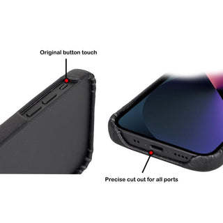 Bouletta Cep Telefonu Kılıfları Apple iPhone 13 Serisi Tam Deri Kaplama Arka Kapak Premium Koruma