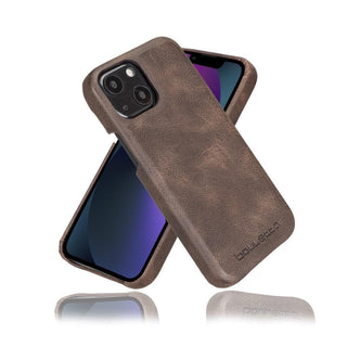 Bouletta Cep Telefonu Kılıfları iPhone 13 / Koyu Kahve Apple iPhone 13 Serisi Tam Deri Kaplama Arka Kapak Premium Koruma