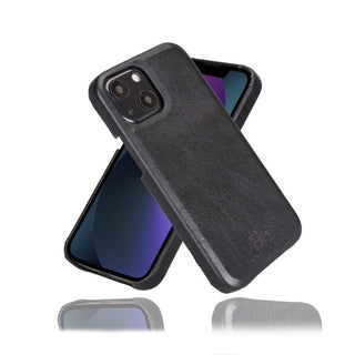 Bouletta Cep Telefonu Kılıfları iPhone 13 Mini / Siyah Apple iPhone 13 Serisi Tam Deri Kaplama Arka Kapak Premium Koruma