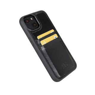Bouletta Cep Telefonu Kılıfları Apple iPhone 14 Serisi Kartlıklı Deri Arka Kapak Premium Koruma