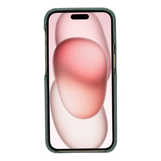 Bouletta Cep Telefonu Kılıfları Apple iPhone 15 Serisi Tam Deri Kaplama Arka Kapak Premium Koruma