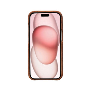 Bouletta Cep Telefonu Kılıfları Apple iPhone 15 Serisi Tam Deri Kaplama Arka Kapak Premium Koruma