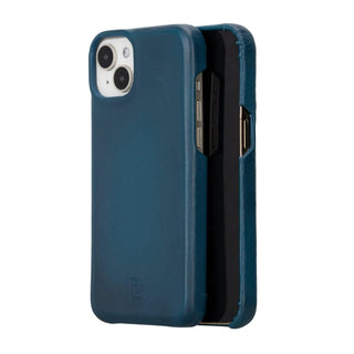 Bouletta Cep Telefonu Kılıfları iPhone 15 / Mavi Apple iPhone 15 Serisi Tam Deri Kaplama Arka Kapak Premium Koruma