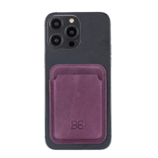 Bouletta Cüzdanlar ve Para Klipsleri Apple iPhone Serisi için Maggy Mıknatıslı Deri Kartlık Premium Koruma