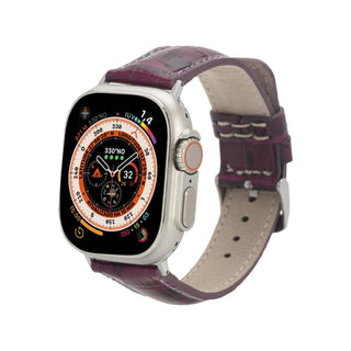 Bouletta Kol Saati Kayışları Mor Apple Watch Deri Kayış – Cardiff Klasik Premium Koruma