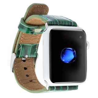 Bouletta Kol Saati Kayışları Yeşil Apple Watch Deri Kayış – Cardiff Klasik Premium Koruma