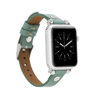 Bouletta Kol Saati Kayışları Turkuaz Apple Watch Deri Kayış – Clitheroe Ferro Premium Koruma