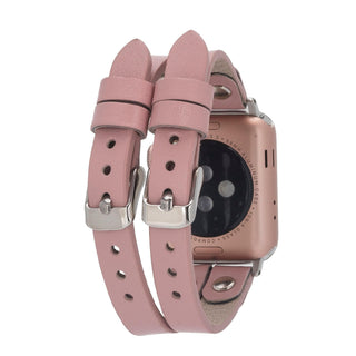 Bouletta Kol Saati Kayışları Apple Watch Deri Kayış – Durham Ely Gold Boncuklu Premium Koruma