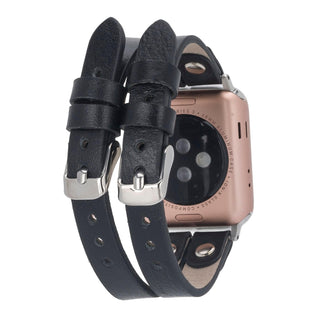 Bouletta Kol Saati Kayışları Apple Watch Deri Kayış – Durham Ely Gold Boncuklu Premium Koruma