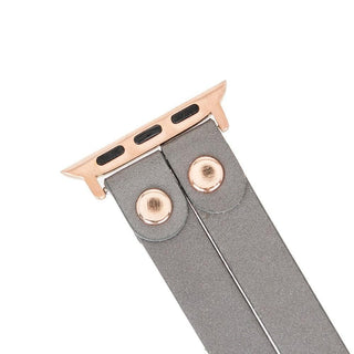 Bouletta Kol Saati Kayışları Apple Watch Deri Kayış – Durham Ely Gold Boncuklu Premium Koruma