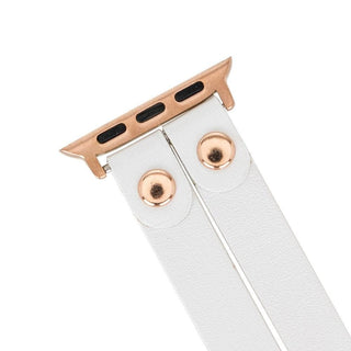 Bouletta Kol Saati Kayışları Apple Watch Deri Kayış – Durham Ely Gold Boncuklu Premium Koruma