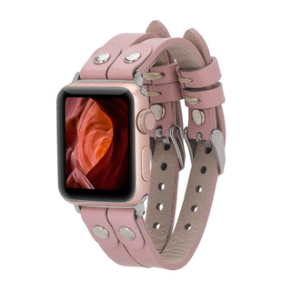 Bouletta Kol Saati Kayışları Apple Watch Deri Kayış – Durham Ely Gold Boncuklu Premium Koruma