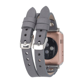 Bouletta Kol Saati Kayışları Apple Watch Deri Kayış – Durham Ely Gold Boncuklu Premium Koruma