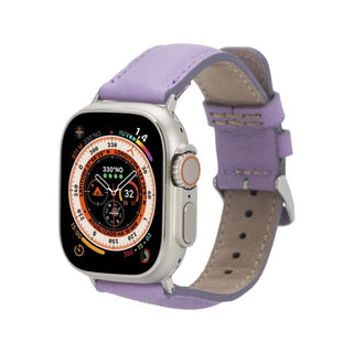Bouletta Kol Saati Kayışları Lila Apple Watch Deri Kayış – Hereford Klasik Renkli Premium Koruma