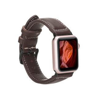 Bouletta Kol Saati Kayışları Kahve-NM1 Apple Watch Deri Kayış – Lincoln Klasik Premium Koruma