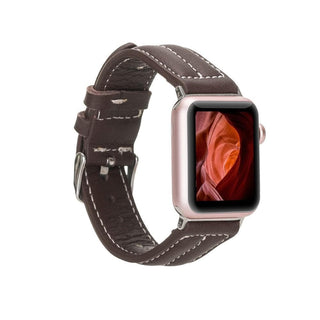 Bouletta Kol Saati Kayışları Kahve-NM3 Apple Watch Deri Kayış – Lincoln Klasik Premium Koruma