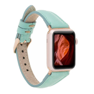 Bouletta Kol Saati Kayışları Aqua Apple Watch Deri Kayış – Ripon Klasik İnce Premium Koruma