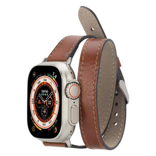 Bouletta Kol Saati Kayışları Taba Apple Watch Deri Kayış – Slim Leeds Tam Tur Premium Koruma
