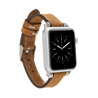 Bouletta Kol Saati Kayışları Mat Taba Apple Watch Deri Kayış – Wollaton Ferro Premium Koruma