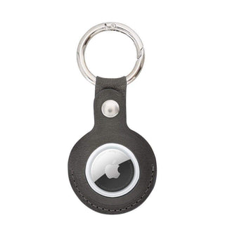 Bouletta Keyring Gray Arta Leather AirTag Case Premium Koruma