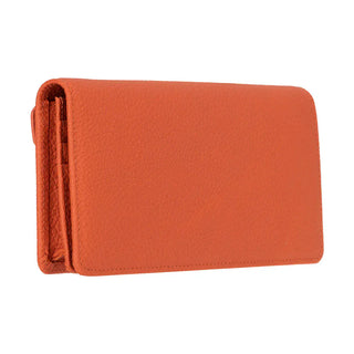 Bouletta Wallet Pebble Orange Aura Leather Wallet Premium Koruma