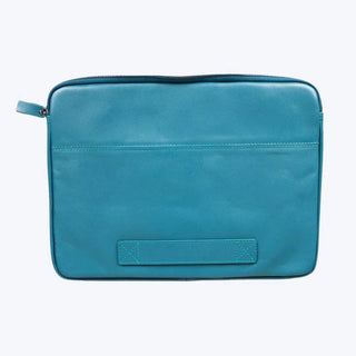 Bouletta Laptop / Tablet Sleeve Up To 12'' / Sandy Blue Awe Slim Leather Laptop / Tablet Bag Premium Koruma