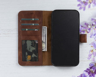 Magic iPhone 12 Pro Max Detachable Leather Wallet Case