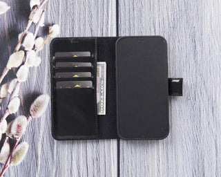 Magic iPhone 12 Mini Detachable Leather Wallet Case