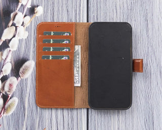 Magic iPhone 12 Pro Max Detachable Leather Wallet Case