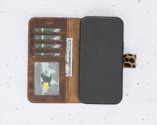 Magic iPhone 12 Mini Detachable Leather Wallet Case