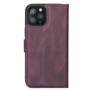 Magic iPhone 12 / 12 Pro Detachable Leather Wallet Case