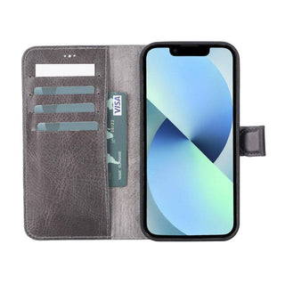 Magic iPhone 12 / 12 Pro Detachable Leather Wallet Case