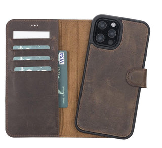 Magic iPhone 13 Mini Detachable Leather Wallet Case