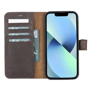 Magic iPhone 13 Mini Detachable Leather Wallet Case
