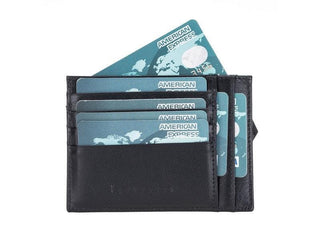 Zip Card Leather Holder