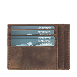 Zip Card Leather Holder