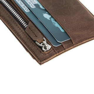 Zip Card Leather Holder