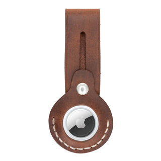 Bouletta Keyring Tan Beta Leather AirTag Case Premium Koruma