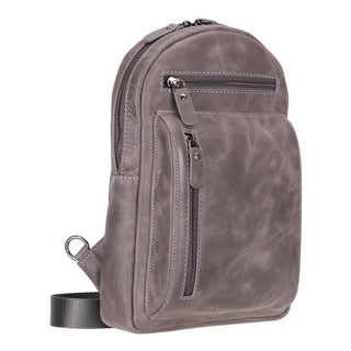 Bouletta Crossbody Bag Gray Blake Leather Crossbody Bag Premium Koruma