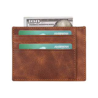 Bouletta Card Holder Brown BLW18 Card Holder Leather Premium Koruma