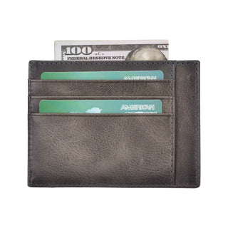 Bouletta Card Holder Gray BLW18 Card Holder Leather Premium Koruma