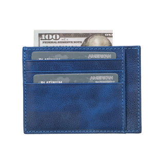 Bouletta Card Holder Navy BLW18 Card Holder Leather Premium Koruma