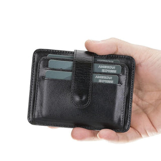 Bouletta Card Holder Black BLW19 Leather Card Holder Premium Koruma