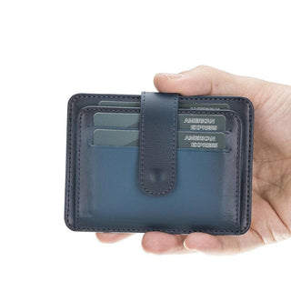 Bouletta Card Holder Blue BLW19 Leather Card Holder Premium Koruma