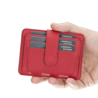 Bouletta Card Holder Crimson BLW19 Leather Card Holder Premium Koruma